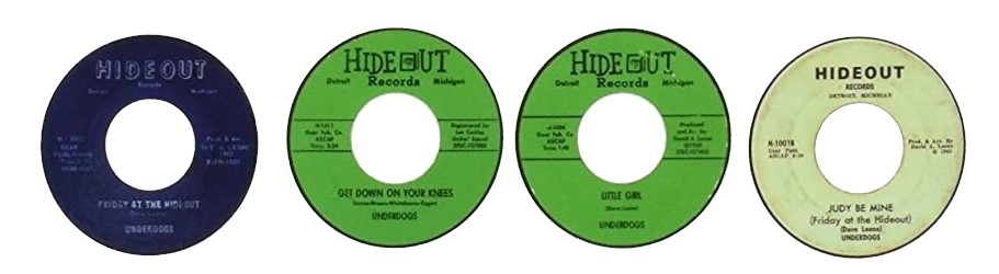 Singles de The Underdogs, banda residente en el Hideout Club de Harper Woods
